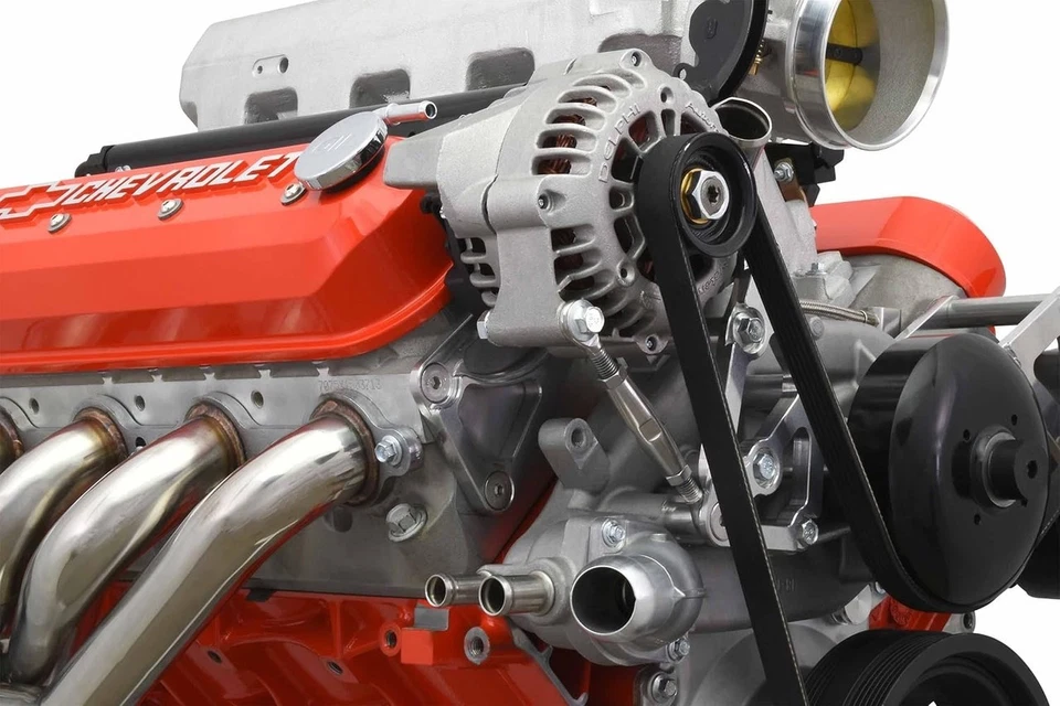 LS Truck Spacing Passenger Side Alternator Relocation Bracket with Tensioner - Image 3 of 4