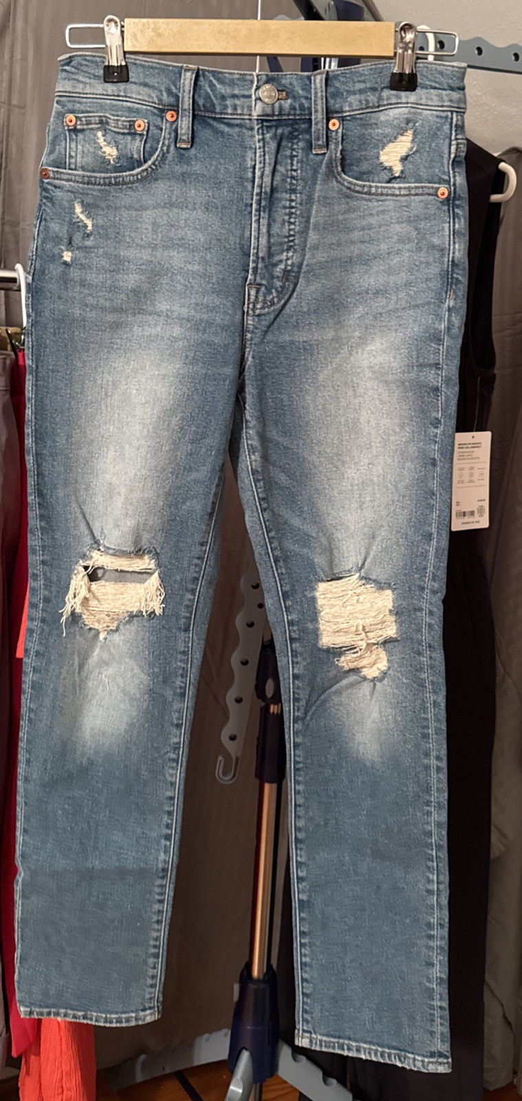 Madewell Womens Perfect Vintage Jean in Size 26 Blue Denim