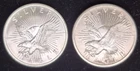 Lot of 2 - 1 Tr oz Sunshine Eagle .999 Fine Silver Rounds Sunshine Minting (147)