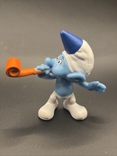 SMURFS Party Planner Smurf McDonald's Happy Meal Toy PVC Figure 2013 Peyo