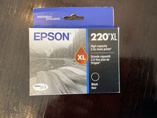 Epson 220 XL Black Noir High Capacity Genuine Ink Cartridge