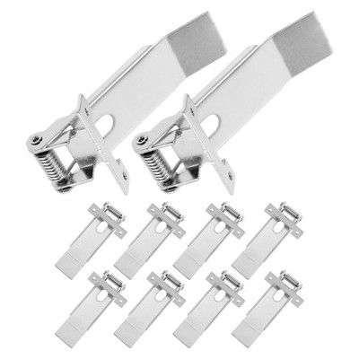 10 Pcs Small Iron Clamps Spring Clips for Secure Mounting of Downlight Fixtures