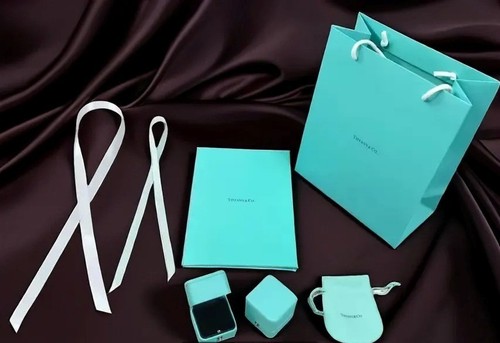 Authentic Tiffany & Co. Empty Ring Box Blue Jewellery Gift Presentation Box