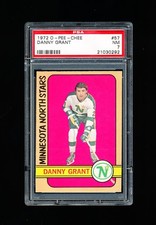 1972 OPC HOCKEY 57 DANNY GRANT PSA 7 NEAR MINT NORTH STARS