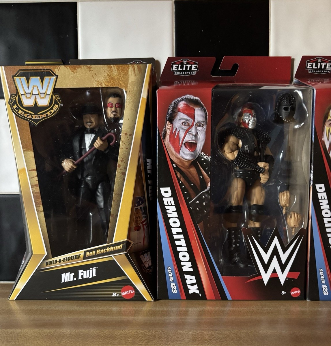 WWE Mr.Fuji & Demolition Elites Ax Smash Crush Wrestling Figures 4