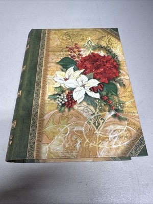 Punch Studio Hidden Book Box Kirshner Decorative Arts Collection Floral Design 