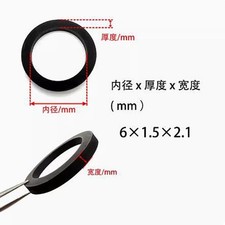 6PCS 6 1.5 2.1mm Tire Belt Loop Rubber Ring For Cassette Deck Tape Recorder