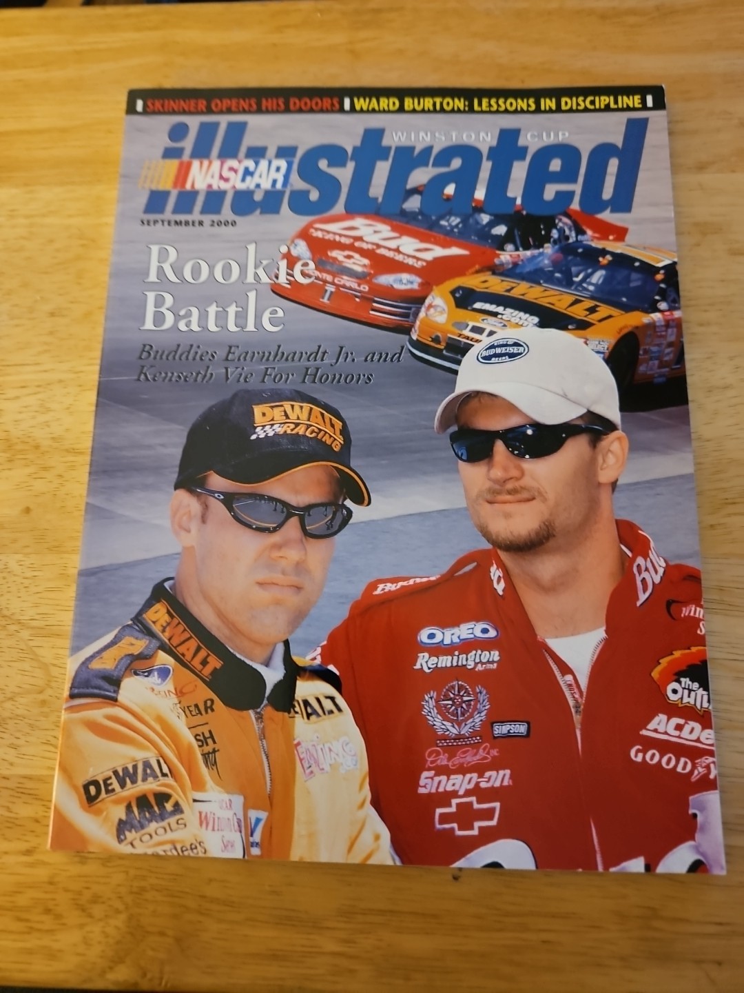 NASCAR ILLUSTRATED Magazine SEPTEMBER 2000 Rookie Battle & Jeff Gordon Poster