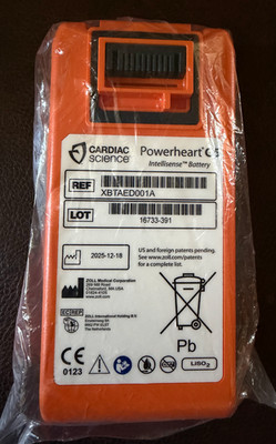 Cardiac Science Powerheart AED G5 Intellisense Battery Part #: XBTAED001A