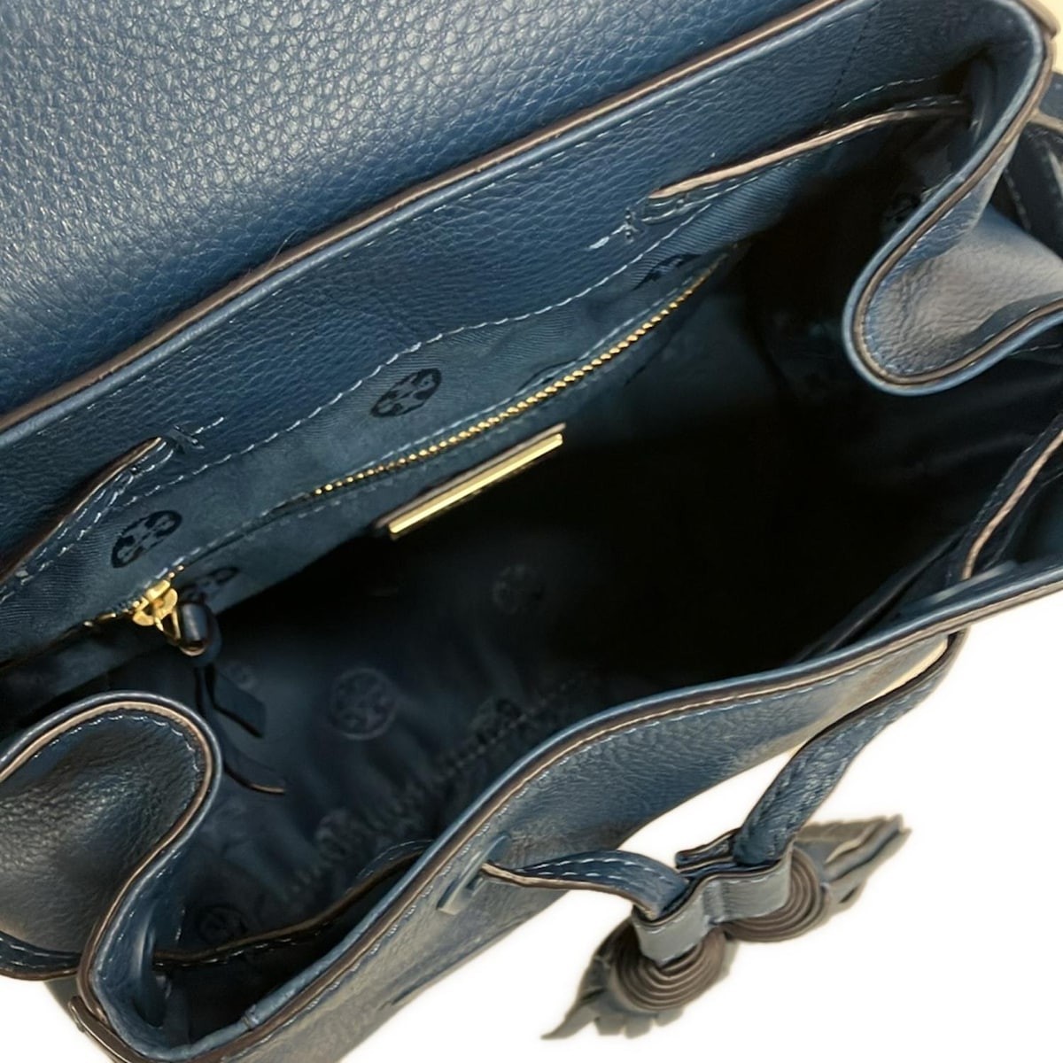 TORY BURCH - Blue Leather Backpack thumbnail 6