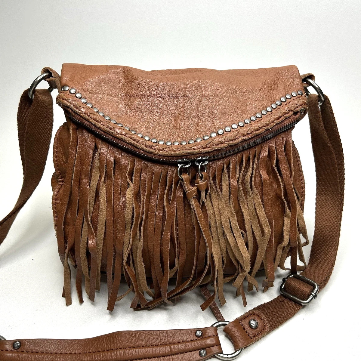 The Sak Chestnut Brown Leather Flap Crossbody Bag The Sak Crossbody Leather - Etsy main image 4