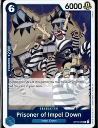 Prisoner of Impel Down OP16-042 The Time of Battle Rare Foil