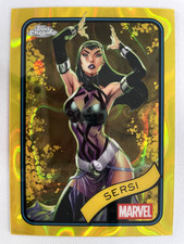 2025 Topps Chrome Marvel - Sersi #77 - Yellow Lava Refractor