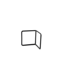 Black Anti-Slip L Shape Riser For Hot And Cold Buffet Service 10 x 10 x 10cm