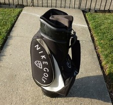 Nike Golf Black/White Cart Bag w/ 7-Way Club Divider "Rare Classic Bag"