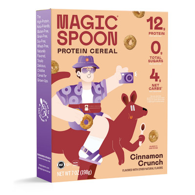 Magic Spoon Cinnamon Crunch Grain-Free Breakfast Cereal, 7 oz Box