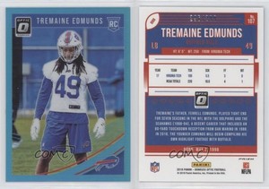 2018 Donruss Optic Rookies Aqua Prizm /299 Tremaine Edmunds #107 Rookie RC