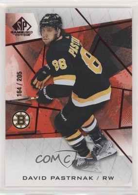 2021 Upper Deck SP Game Used Edition Red Fragment 164/205 David Pastrnak #7 4et