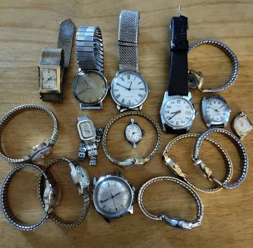 Timex Watch Lot Of Vintage Men's And Women's Wrist Watches