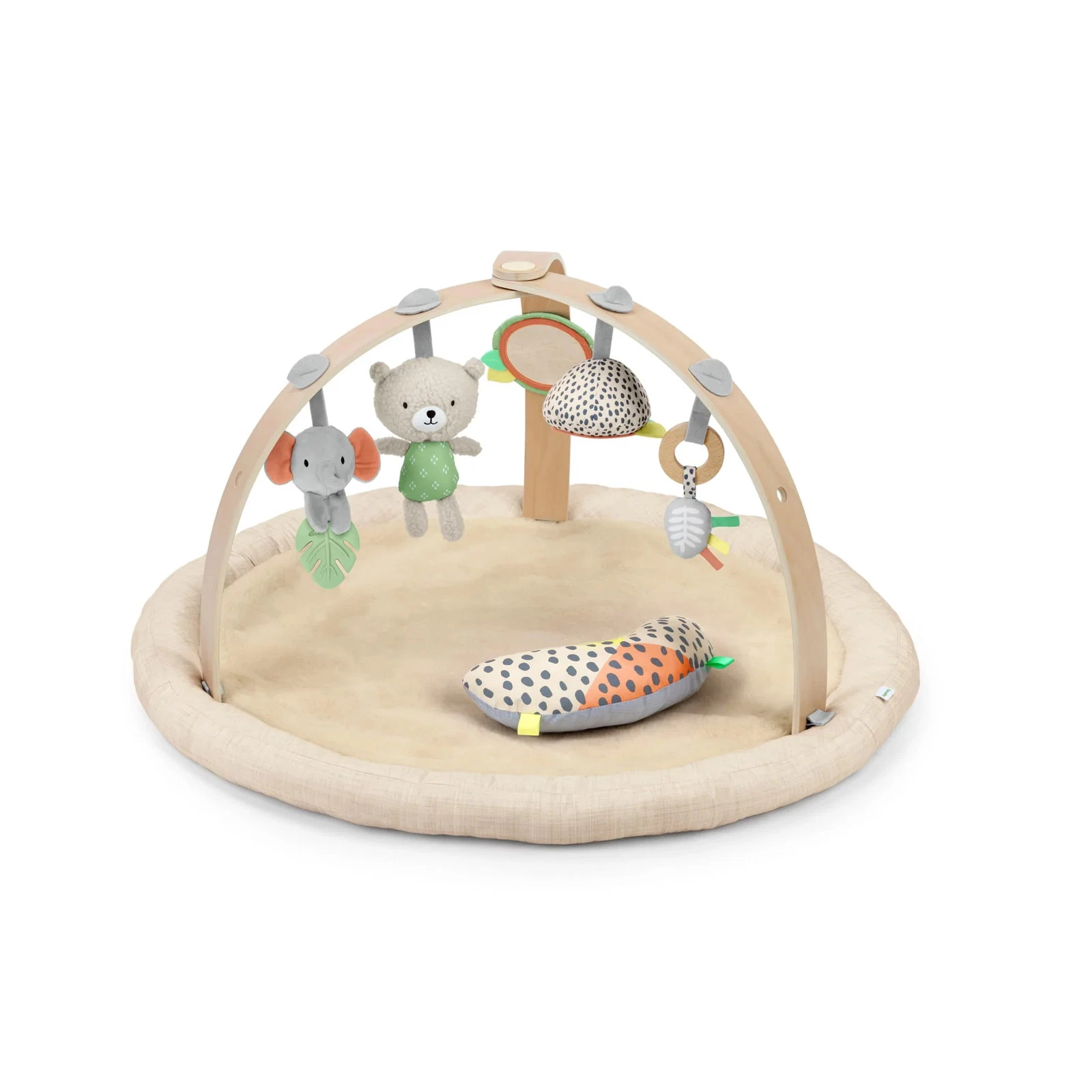 Every Season Plush Lambswool Baby Play Gym with Reversible Mat and Woo