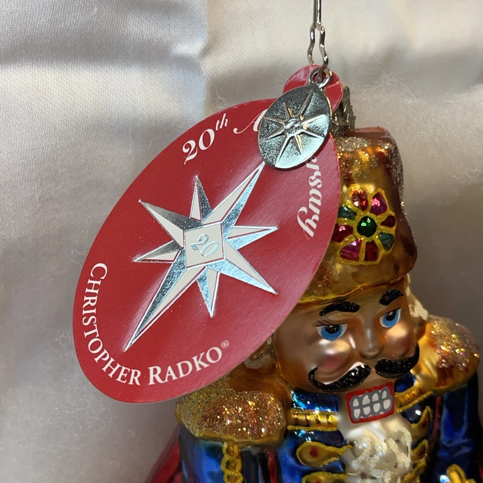 Christopher Radko Regal Russian Nutcracker 1011595 20th Anniversary w/ Box Tag - Image 4 of 4