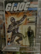 1982 HASBRO GI JOE STRAIGHT ARM SNAKE EYES 11-BACK AFA 80 NM UNPUNCHED GORGEOUS