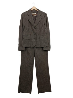 STREET ONE Strick Twin Set Damen Twin Set Gr. DE 40 schwarz-weiß-blau