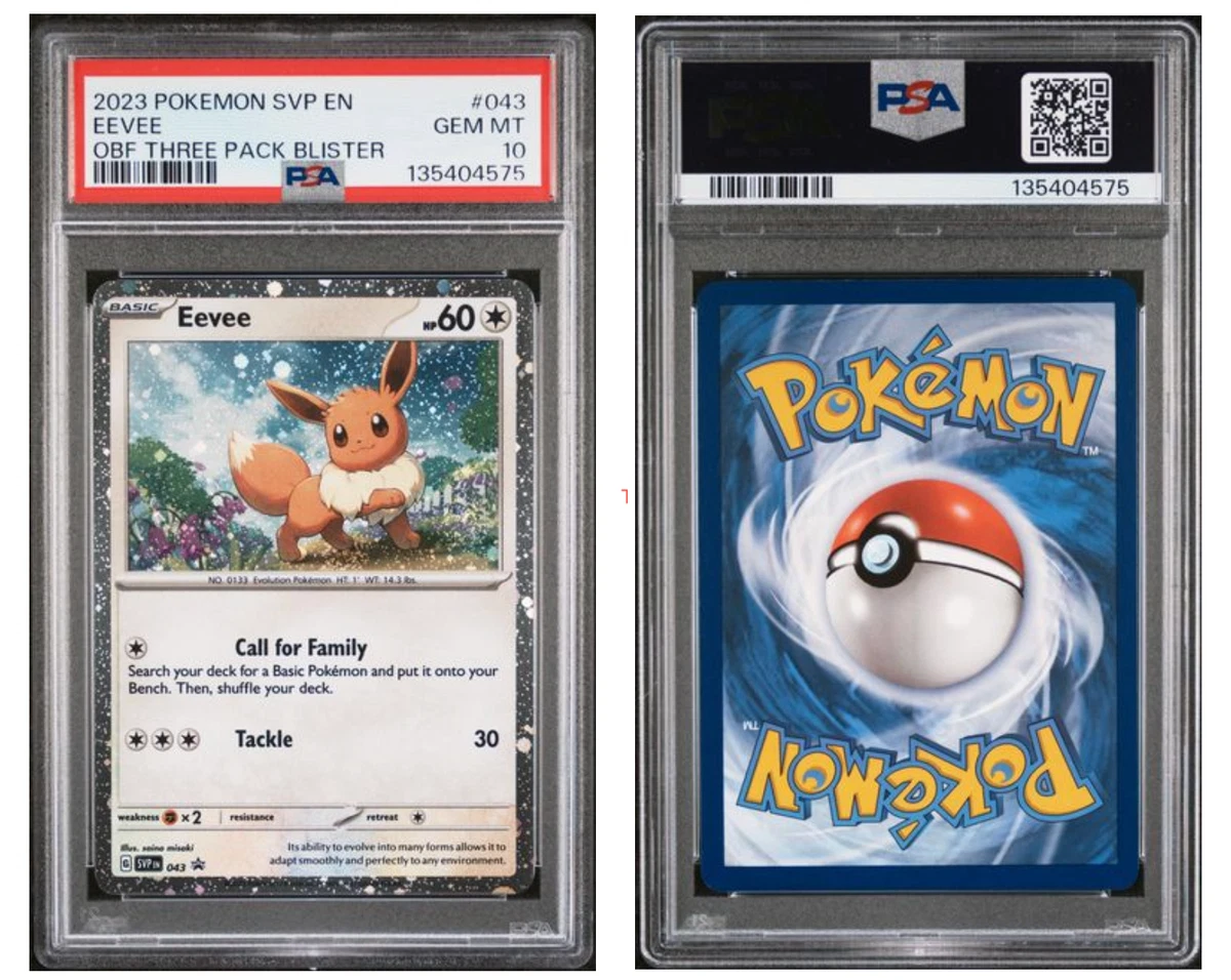 25+ Eevee Pokémon TCG Professional Sports Authenticator (PSA