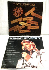 2 album lot - KENNY ROGERS Ten Years of Gold, Greatest Hits - lp vinyl