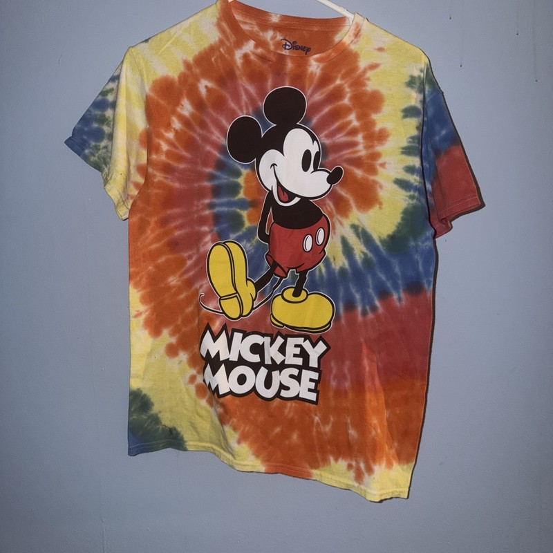 Tye Dye Mickey Mouse Disney Land T Shirt New Men’s Medium 