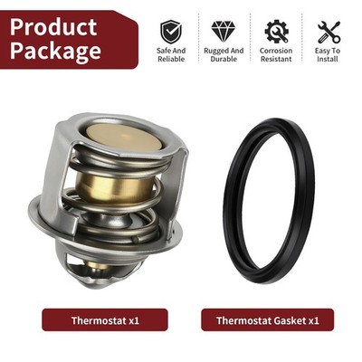 Thermostat 49054-1053 w/ Gasket For Kawasaki KLR650 KLR 650 1987