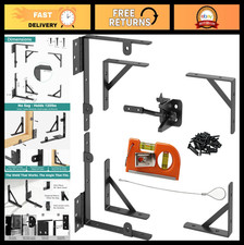 Heavy Duty Anti-Sag Wooden Gate Hardware Kit with Self-Lock Latch, 1-Pack
