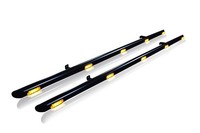 Black Side Bars + Amber Leds FüR Ford Transit Tourneo Connect SWB 2014-2024