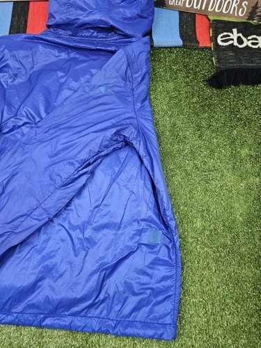stone island men L micro rip stop primaloft hooded jacket blue full zip packable image 13