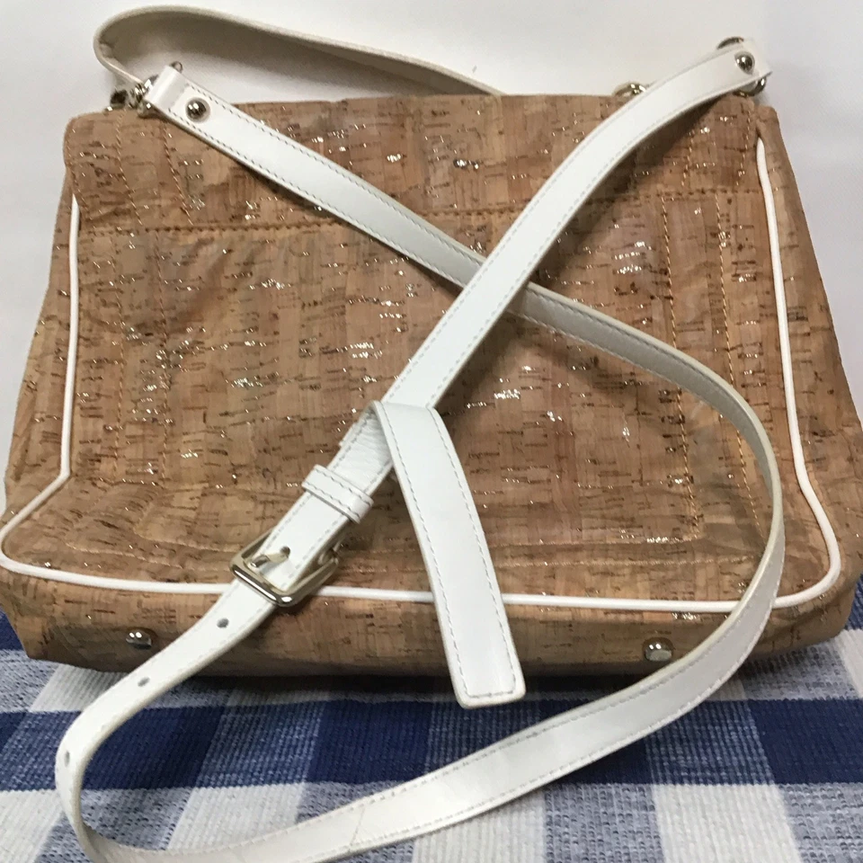 Kate Spade классический женщин кожи и пробки сумочки желтовато-коричневый средний кожаный ремень ручки - Изображение 3 из 4