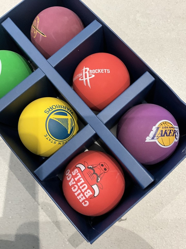 Rare Spalding NBA Micro Mini basketball set-chicago bulls-lakers ...