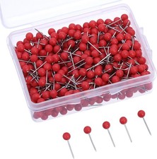 WILLBOND 500 Pack Map Push Pins Map Tacks Small Round Head Push Pins