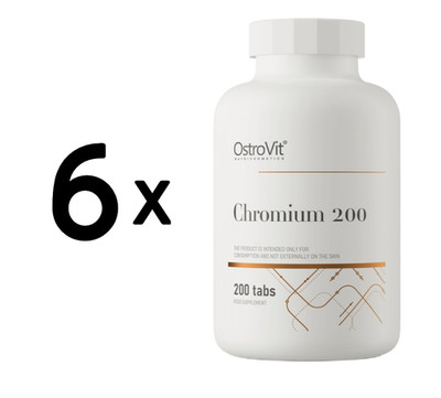 6 x OstroVit Chromium 200 - 200 tablets (23,32 EUR/kg)