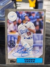 2022 Topps Update Series - 1987 Baseball Autographs Shawn Green Black 14/199