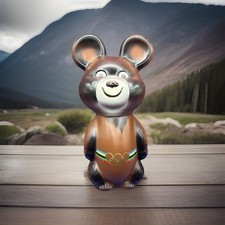 Mascotte Olimpiadi Mosca 1980 Misha Bagnoschiuma VINTAGE D’Epoca