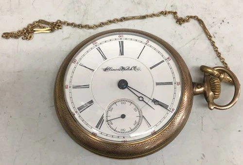 1895 Illinois Grade: 61 -18s 17j (Working) Gold Plated Case With Pendant