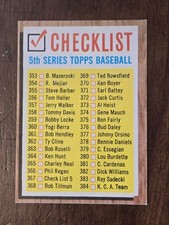 1962 Checklist #367 EX-NM