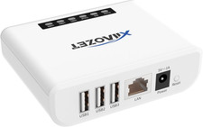Wireless Print Server for Sharing 3 USB Printers over Local Network, Easy Setup,