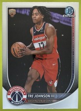2025-26 Bowman Tre Johnson III Chrome RC Rookie #BCV-6 Wizards