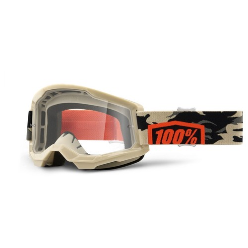 100% Strata 2 MX Motocross Offroad Clear Lens Goggles - Pick Color - Picture 6 of 24