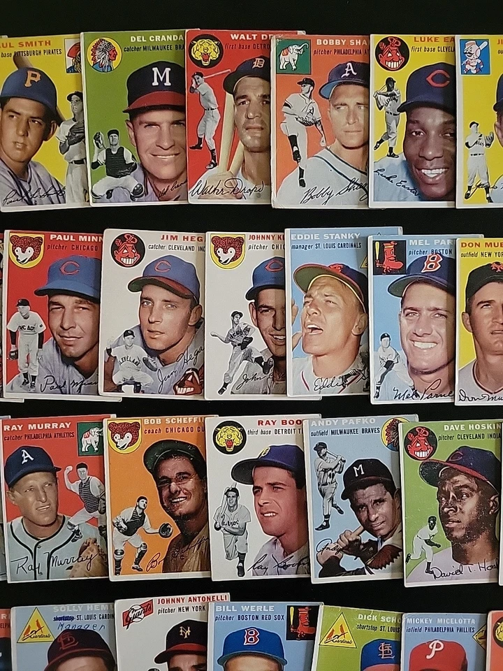 1954 Topps Baseball Card Lot - 45 Different - W/ Bobby Young and Curt Roberts - Image 3 of 4