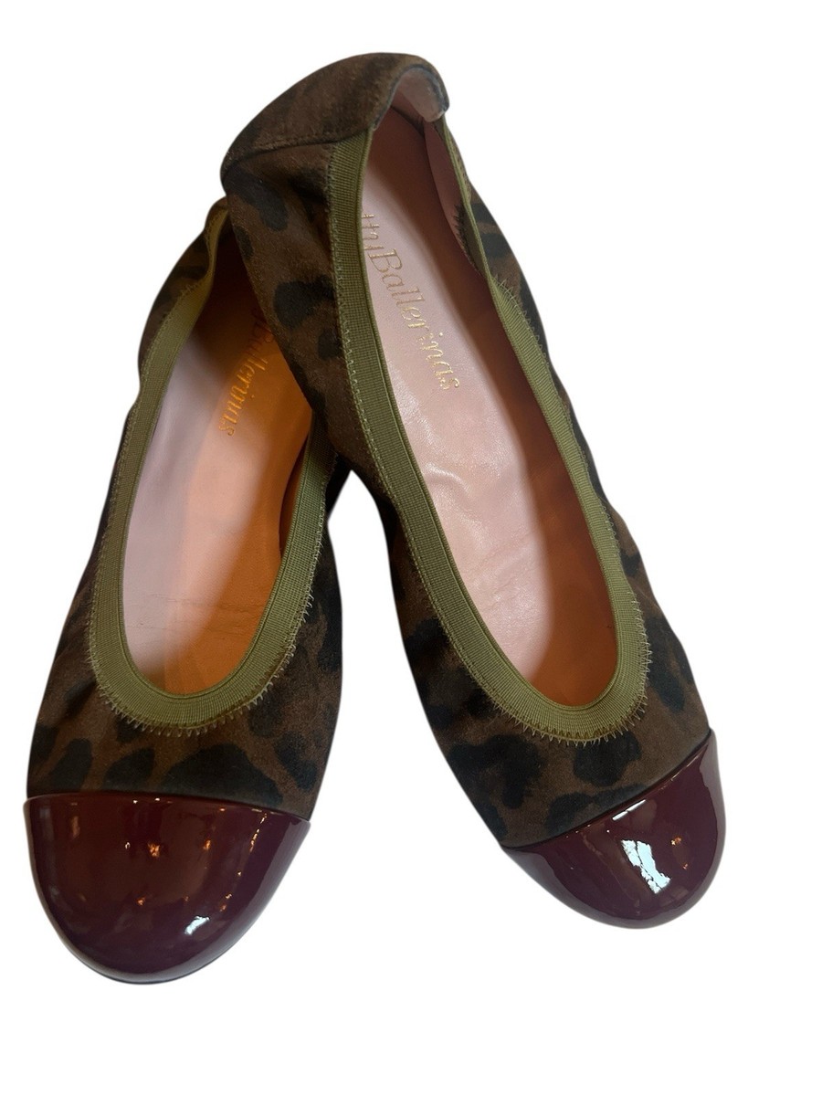 Pretty Ballerinas Slip On Shoe Shirley Animal Print /Patent Toe