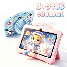 7inch Kids Tablet Android 13 Wi-Fi 8 64GB Octa-Core 1280x800 HD Children's Gift