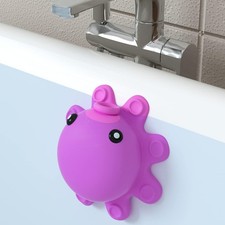 Tub Overflow Cover Deep Soak Hot Pink Silicone
