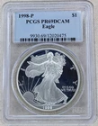 1998-P American Silver Eagle Proof PCGS PR 69 DCAM US Mint $1